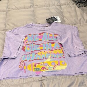 NWT Dirty Cotton Scoundrels Beetles Lavender Graphic Tee